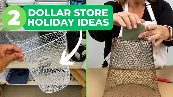 Run to Dollar Store for a trash can for a brilliant decor hack!