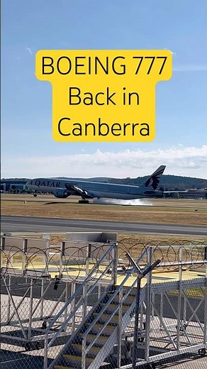 Qatar resumes Canberra route after 5 year absence #aviationshorts