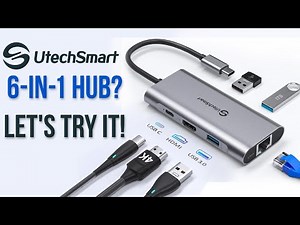 POWERHOUSE UtechSmart 6-in-1 USB Hub Review and Unboxing!