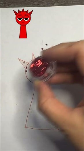 Glitter Reddy in a star shape ⭐️✨ #sprunki #sprunkiincredibox #youtubeshorts #shorts #fyp #reddy