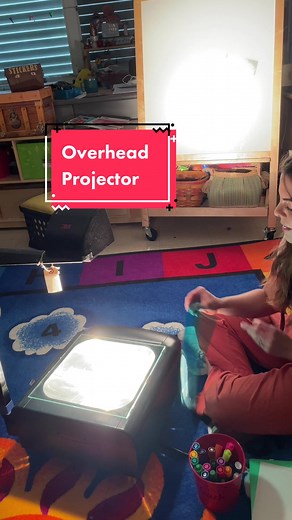 Our “new ” toy✨#prek #classroom #overheadprojector | overhead projector