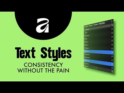 Master Text Styles in Affinity Layout (Fast & Easy Tutorial)