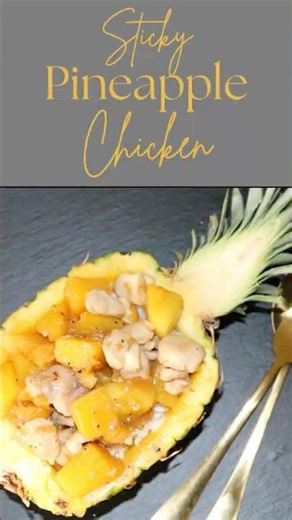Sticky Pineapple Chicken 🍍 Sweet, Savory & Irresistible! #pineapplechicken #chickenrecipe