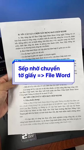 Chuyển văn bản giấy thành Word: Hướng dẫn đơn giản