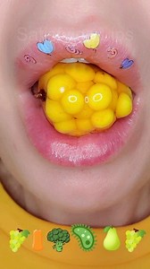 250K views · 10K reactions | ASMR Satisfying Eating Emoji Food Challenge Mukbang #Satisfyinglips #emojichallenge #Satisfying #eatingsounds | Satisfying Lips | Facebook