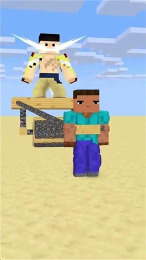 HELP Herobrine To Power Up And Pull A Cart _friendship _shorts _trending _anime
