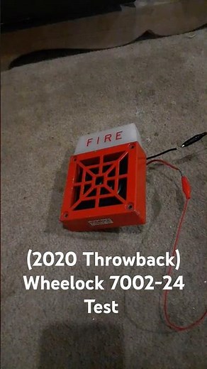 (2020 Throwback) Wheelock 7002-24 Fire Alarm Horn Strobe Test