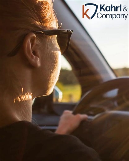 Glare from autumn sunsets can sneak up—don’t get caught off guard. | Kahrl & Company Insurance | Facebook