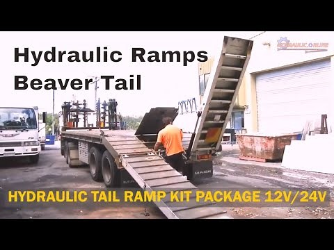 Truck and Trailer Beaver Tail Hydraulic Ramp Kit