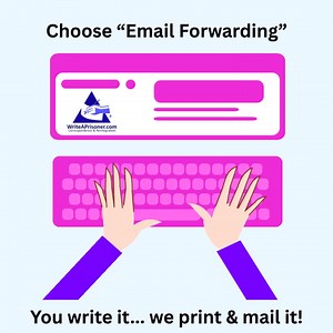 When you select the Email Forward option, we print and mail your first message for you! Here are our newest pen-pal profiles: https://writeaprisoner.com/profiles-new | WriteAPrisoner.com | Facebook