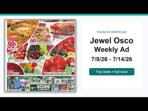 Jewel Osco Weekly Ad (7/8/26 - 7/14/26) Top Deals