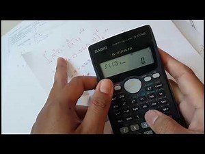 How to find integration using calculator Casio fx-570MS