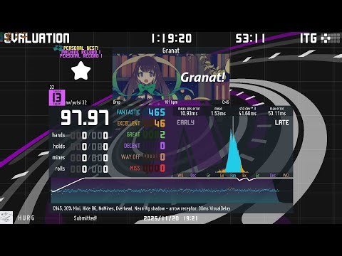 Stepmania/ITG Stamina [13][181] Granat - 97.97%