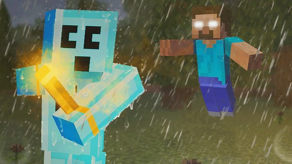 Surviving a glitched Minecraft world where everything becomes increasingly cursed