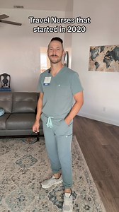 Never thought we’d consider going back to staff, but wow have travel nurses fallen. From heroes to zeros 🫠🥲 🏥 👨🏽‍⚕️ Scrubs are Garde-Malade in their new color Ocean 🌊 Gray 🩶#nurse #nurses ##nurselife #nursesoftiktok #nursetok #nursehumor #nurseproblems #nursetiktok #travelnurse #travelnurselife #travelnursing #travelnursesoftiktok | Clockedoutdinks