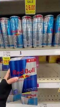 Kroger & Walmart Red Bull Comparison
