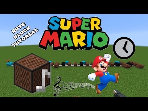 Minecraft Tutorial: Super Mario Time Warning Sound with Note Blocks (+Download)