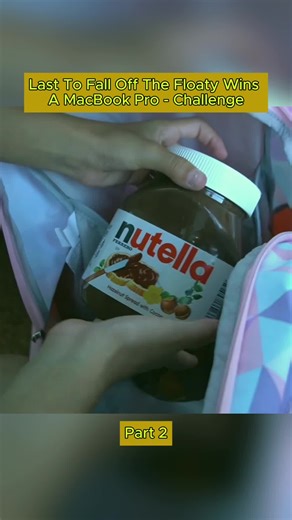 Last To Fall Off The Floaty Wins Challenge