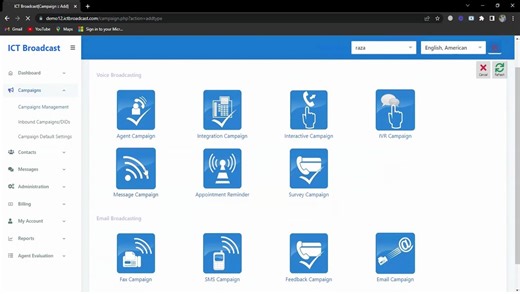 How to create a new Voice Message Campaign in ICTBroadcast || Auto Dialer Software