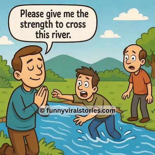 Funny – Cross The River......See the continuation in the first comment I laugh 👇👇 | Daily Funny Vibes