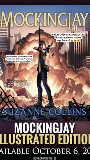 Hasta olduğumdan üzgündüm şimdi çok mutluyum😍😍😍 #alaycıkuş #açlıkoyunları #hungergames #mockingjay