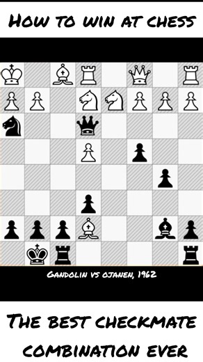 The best checkmate combination ever #Chess | Chess Odyssey