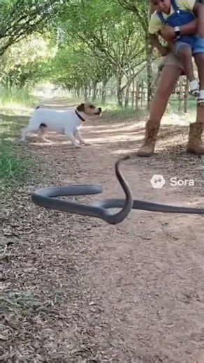 Dad Fights Vicious Snake to Save Child!Al Clip #animals #save #snake