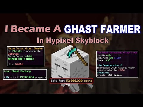 I Became A Ghast Farmer In Hypixel Skyblock