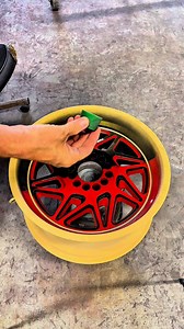 How to create a marble effect while powder coating. #powdercoating #wheels | Steve Nelson Jr.