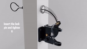 Self Locking Gate Latch with Spring Cable Pull for Wooden Fence Gate Heavy Duty Automatic Gravity Lever Fence Door Latches Gate Hardware Gate Lock for Outdoor Secure Pool Garden Shed(144mm)