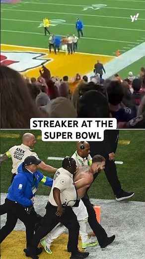 The Super Bowl streaker was escorted out 😅