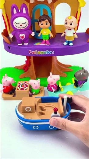 playset CoComelon Treehouse🐽 Satisfying Unboxing & Playtime #peppapig #satisfying #asmr