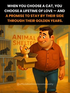 A cat teaches you what love really means. It starts with tiny paws and curious eyes, then slowly grows into a bond built on trust, comfort, and quiet companionship. They share your laughter, your still moments, and the rhythm of everyday life — always nearby, always present. As time passes, their energy softens, but their love never fades. That’s when your care becomes their comfort, and your gentle touch means everything. Staying by their side through their golden years is one of life’s most be