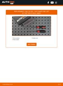 How to change fuel filter on Fiat Punto 188 diesel – replacement guide