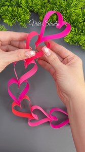 2.4M views · 17K reactions | ❤️ Easy Craft Ideas for Valentine’s Day DIY Paper Heart ❤️ Valentine’s Day Decorations Paper Garland #valentinesday #valentinesdaycraft #papercraft #paperheart #foryou | VIKI Studio DIY | Facebook