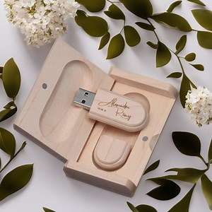 Clé USB en bois d'érable gravée personnalisée : mariage, anniversaire, logo (8 Go-128 Go) - Etsy France