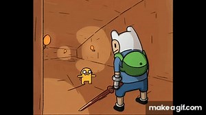 Jake the dog break-dancing on Make a GIF