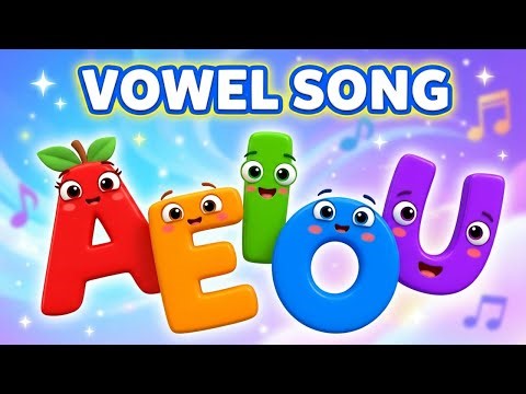Vowel Song A E I O U 🎵 | Learn Vowels for Kids | ABC Phonics Song | Nursery Rhymes & Baby Songs