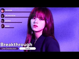 TWICE - Breakthrough (Line Distribution + Lyrics)