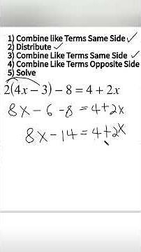Can You Solve This? 5 Steps to Solve a Multi-Step Equation