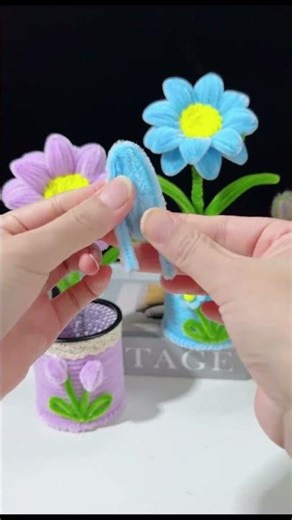 🌸 Beautiful Flower Making with Thread | Easy DIY Craft | Flower Design 🌸
