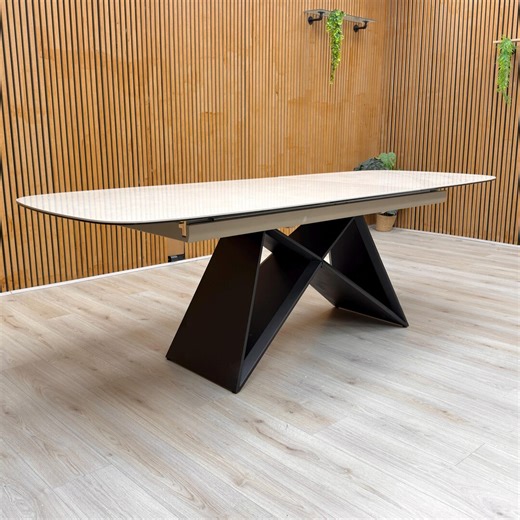 Oasis Ceramic Top 180cm Pop up Extending Dining Table - Etsy