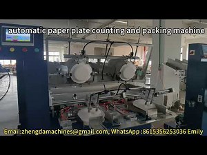 automatic making paper plate counting and packing machine