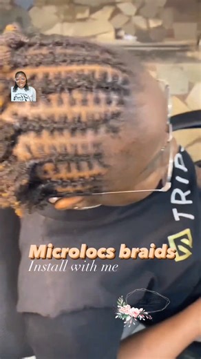 How to: Micro braid Locs method. 👍👍🪮🪮🌹#viral #hairstyles #microlocs #short | PTHair