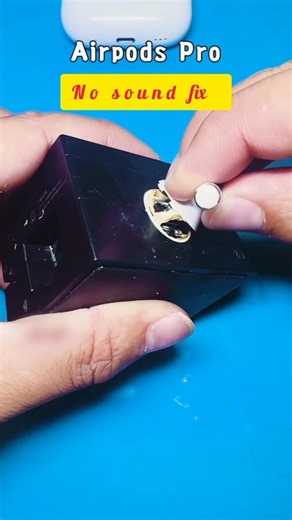 Airpods pro no sound fix.✅ #diyrepair #electronics #airpodsfix #airpodsnosoundfix