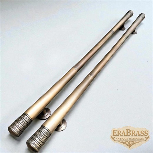 120cm Solid Brass Door Pull Handles, Main Entry Front Door Pulls