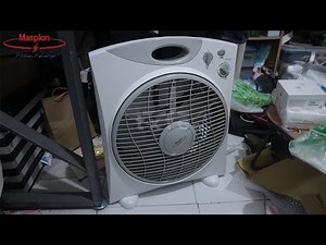 12" Maspion Rotating Louver Box Fan | 2016 | 2025 Update