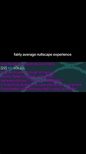 this was supposed to be funnier in my head / I WAS SAYING LOL TO SOMEONE ELSE NOT THE TRIPMINE ・ #nullscape #nullscaperoblox #robloxnullscape #subspacetripmine #roblox