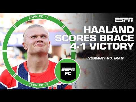 ‘REALLY GOOD!’ Erling Haaland scores brace as Norway ease past Iraq 4-1 at the World Cup | ESPN FC