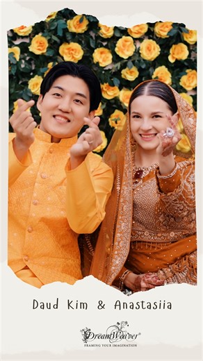 Dream Weaver 📷 🎬 on Instagram: "🫰 Daud Kim & Anastasiia 🫰 Ma sha Allah ❤️ Congratulations to both of your from Dream Weaver Family. A huge shoutout to @adibathedreammaker for amazing decoration. Thanks @anzara.official for beautiful outfit. © @dreamweaverphotography.bd #dreamweaver #trending #couplegoals"
